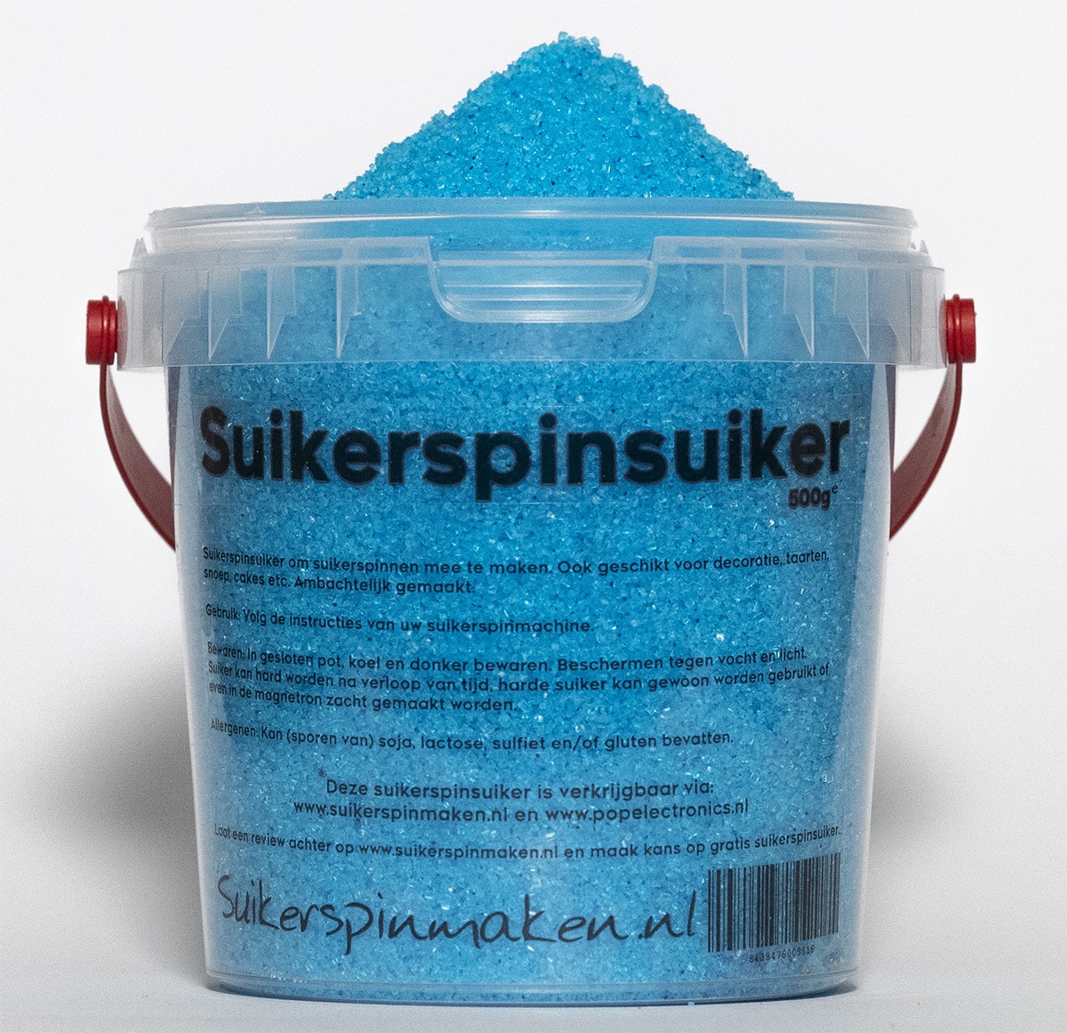 roltrap Afleiden Slapen Suikerspinsuiker Lichtblauw - Tropical - Suikerspinmaken.nl