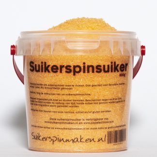 Suikerspinsuiker pasteloranje (abrikozensmaak)